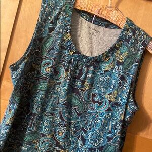 Women's Paisley Sleeveless Top